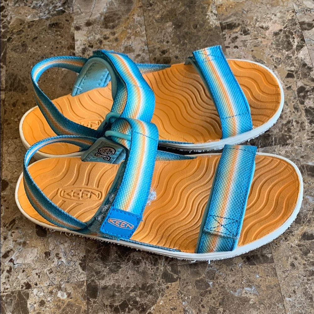 Keen Blue and Orange Outdoor Sandals - Picture 4 of 16